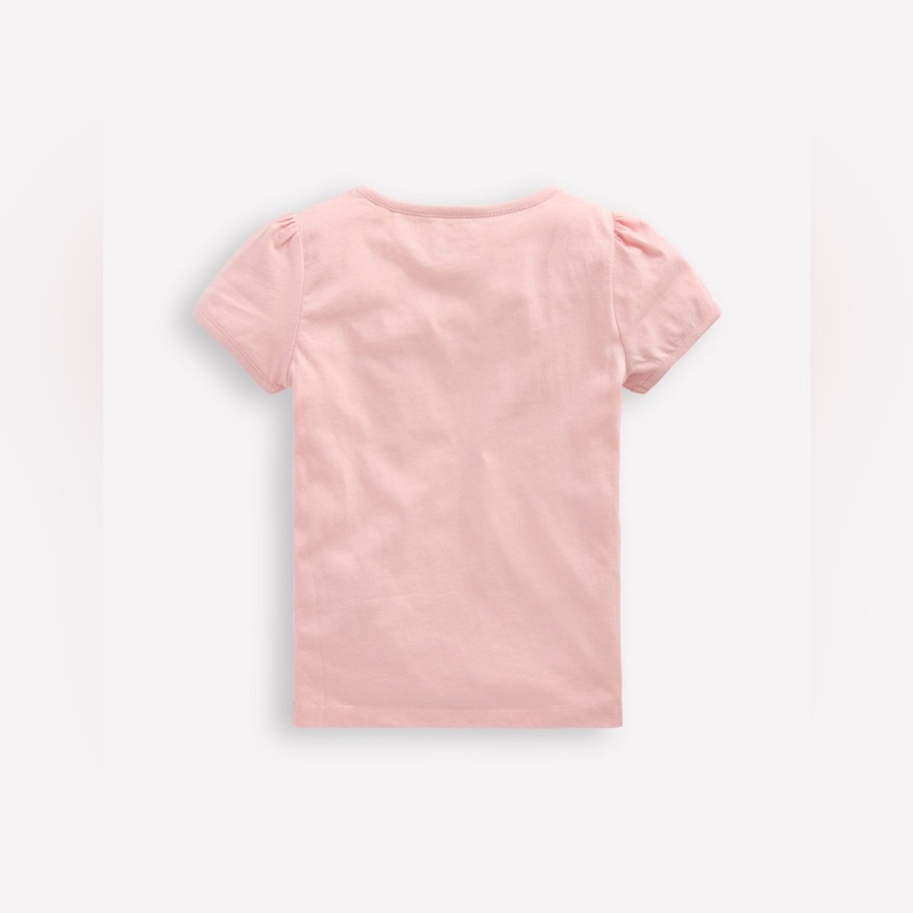 Puff Sleeve Appliqué T-shirt - Picture 2 of 3